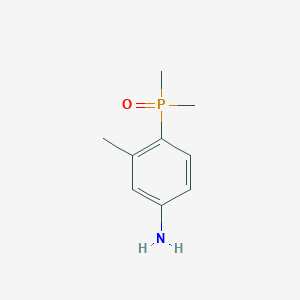 molecular formula C9H14NOP B8145571 4-(Dimethylphosphoryl)-3-methylaniline 