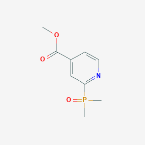 molecular formula C9H12NO3P B8145582 Methyl 2-(dimethylphosphoryl)isonicotinate 