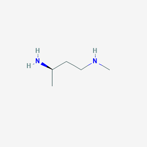molecular formula C5H14N2 B8145621 [(3R)-3-Aminotutyl](methyl)amine 