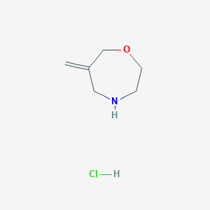 molecular formula C6H12ClNO B8145629 6-Methylene-[1,4]oxazepane hydrochloride 