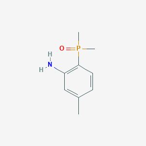 molecular formula C9H14NOP B8145640 2-(Dimethylphosphoryl)-5-methylaniline 