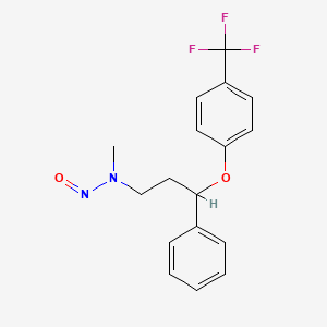 molecular formula C17H17F3N2O2 B8145674 N-methyl-N-[3-phenyl-3-[4-(trifluoromethyl)phenoxy]propyl]nitrous Amide 