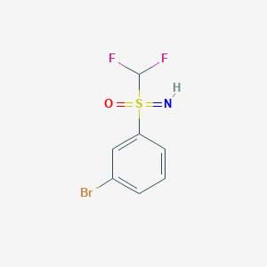 molecular formula C7H6BrF2NOS B8145689 (3-Bromophenyl)(difluoromethyl)imino-lambda6-sulfanone 