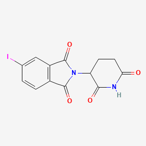 molecular formula C13H9IN2O4 B8145694 2-(2,6-Dioxopiperidin-3-yl)-5-iodoisoindoline-1,3-dione 