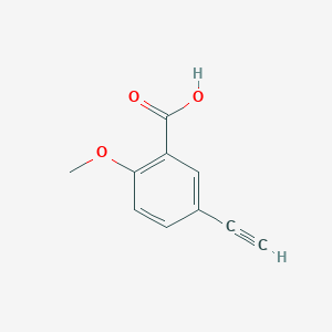 molecular formula C10H8O3 B8145702 5-Ethynyl-2-methoxybenzoic acid 
