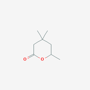 molecular formula C8H14O2 B081458 4,4,6-Trimethyloxan-2-one CAS No. 10603-06-2
