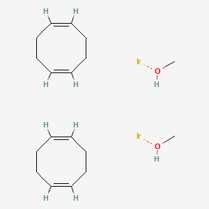 molecular formula C18H32Ir2O2 B8145816 Di-u-methoxobis(1,5-cyclooctadiene)diiridium (I) 