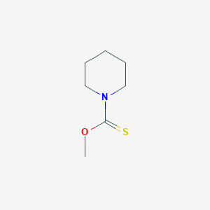 molecular formula C7H13NOS B8145839 1-Piperidinecarbothioic acid, O-methyl ester 