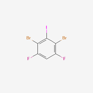 molecular formula C6HBr2F2I B8145866 1,3-Dibromo-4,6-difluoro-2-iodobenzene 
