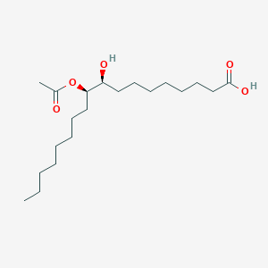 molecular formula C20H38O5 B081459 (R*,S*)-10-Acetoxy-9-hydroxyoctadecanoic acid CAS No. 13980-33-1
