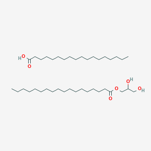 molecular formula C39H78O6 B8145941 2,3-Dihydroxypropyl octadecanoate;octadecanoic acid 