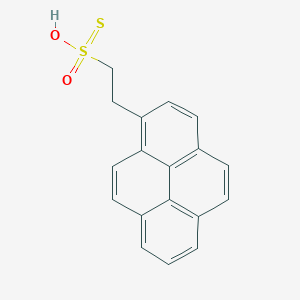 molecular formula C18H14O2S2 B8146018 Hydroxy-oxo-(2-pyren-1-ylethyl)-sulfanylidene-lambda6-sulfane 