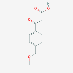 molecular formula C11H12O4 B8146121 3-[4-(Methoxymethyl)phenyl]-3-oxopropanoic acid 