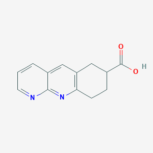 molecular formula C13H12N2O2 B8146131 6,7,8,9-Tetrahydrobenzo[b][1,8]naphthyridine-7-carboxylic acid 