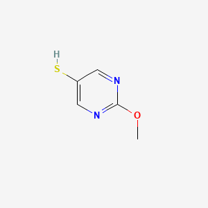molecular formula C5H6N2OS B8146155 2-Methoxypyrimidine-5-thiol 