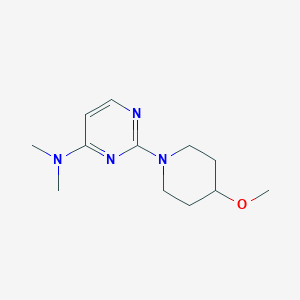 molecular formula C12H20N4O B8146184 2-(4-methoxypiperidin-1-yl)-N,N-dimethylpyrimidin-4-amine 