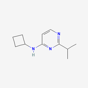 molecular formula C11H17N3 B8146192 N-cyclobutyl-2-(propan-2-yl)pyrimidin-4-amine 