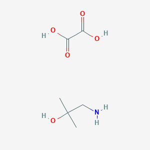 1-Amino-2-methylpropan-2-ol;oxalic acid