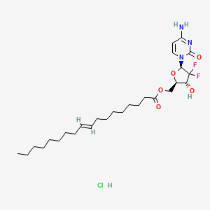 molecular formula C27H44ClF2N3O5 B8146239 Gemcitabine elaidate (hydrochloride) 