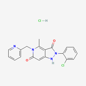 molecular formula C19H16Cl2N4O2 B8146268 GKT136901 (hydrochloride) 