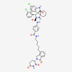 molecular formula C48H47Cl2FN6O6 B8146292 CID 131988640 