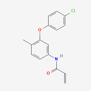 molecular formula C16H14ClNO2 B8146303 N-[3-(4-Chlorophenoxy)-4-methylphenyl]acrylamide 
