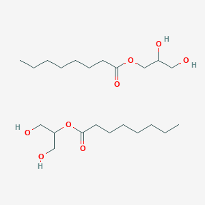molecular formula C22H44O8 B8146316 1,3-Dihydroxypropan-2-yl octanoate;2,3-dihydroxypropyl octanoate 
