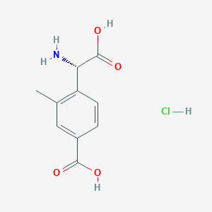 molecular formula C10H12ClNO4 B8146353 LY367385 hydrochloride 