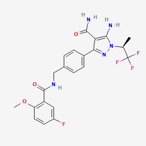 molecular formula C22H21F4N5O3 B8146385 Pirtobrutinib CAS No. 2101700-15-4
