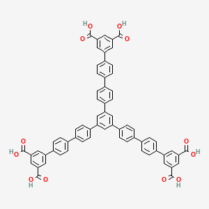 molecular formula C66H42O12 B8146431 5-[4-[4-[3,5-Bis[4-[4-(3,5-dicarboxyphenyl)phenyl]phenyl]phenyl]phenyl]phenyl]benzene-1,3-dicarboxylic acid 