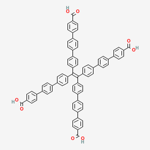 molecular formula C78H52O8 B8146437 (Ethene-1,1,2,2-tetrayltetrakis([1,1':4',1''-terphenyl]-4'',4-diyl))tetraformic acid 