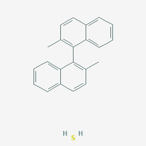 molecular formula C22H20S B8146460 2-Methyl-1-(2-methylnaphthalen-1-yl)naphthalene;sulfane 