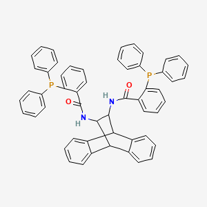 molecular formula C54H42N2O2P2 B8146474 N,N'-(9,10-Dihydro-9,10-ethanoanthracene-11,12-diyl)bis[2-(diphenylphosphino)benzamide] 