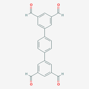 molecular formula C22H14O4 B8146492 [1,1':4',1''-联苯]-3,3'',5,5''-四甲醛 