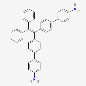 molecular formula C38H30N2 B8146499 4',4'''-(2,2-Diphenylethene-1,1-diyl)bis([1,1'-biphenyl]-4-amine) 