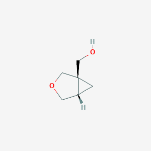 molecular formula C6H10O2 B8146591 ((1R,5S)-3-Oxabicyclo[3.1.0]hexan-1-yl)methanol 