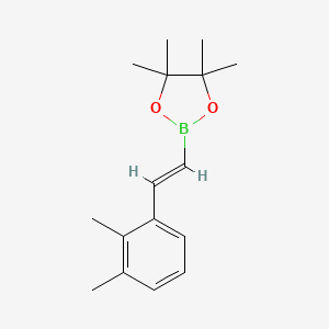 molecular formula C16H23BO2 B8146604 2-[2-(2,3-Dimethylphenyl)ethenyl]-4,4,5,5-tetramethyl-1,3,2-dioxaborolane 
