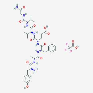 molecular formula C40H55F3N8O12 B8146649 Deltorphin 2 (TFA) 