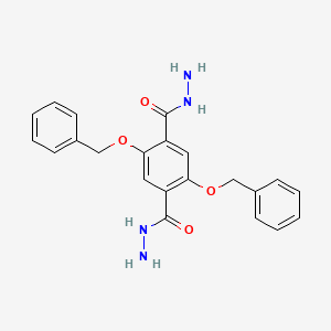 molecular formula C22H22N4O4 B8146667 2,5-Bis(benzyloxy)terephthalohydrazide 