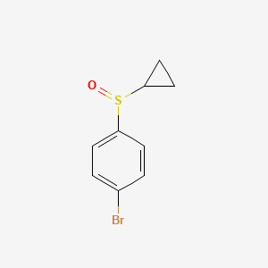 molecular formula C9H9BrOS B8146702 1-Bromo-4-(cyclopropylsulfinyl)benzene 