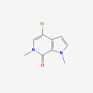 molecular formula C9H9BrN2O B8146703 4-Bromo-1,6-dimethyl-1,6-dihydro-7H-pyrrolo[2,3-c]pyridin-7-one 