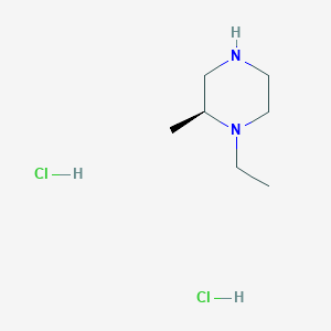 molecular formula C7H18Cl2N2 B8146789 (S)-1-Ethyl-2-methylpiperazine dihydrochloride 