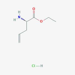 molecular formula C7H14ClNO2 B8146795 ethyl (2S)-2-amino-4-pentenoate hydrochloride 