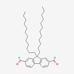 molecular formula C39H58O2 B8146818 9,9-Didodecyl-9H-fluorene-2,7-dicarbaldehyde 