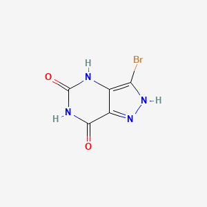 molecular formula C5H3BrN4O2 B8146863 3-Bromo-1,4-dihydro-5H-pyrazolo[4,3-d]pyrimidine-5,7(6H)-dione 
