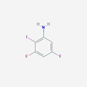 molecular formula C6H4F2IN B8146880 3,5-Difluoro-2-iodoaniline 