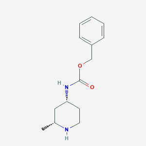 molecular formula C14H20N2O2 B8146890 Benzyl ((2R,4R)-2-methylpiperidin-4-yl)carbamate 