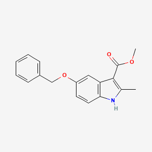 molecular formula C18H17NO3 B8146899 Methyl 5-(benzyloxy)-2-methyl-1H-indole-3-carboxylate 