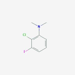 molecular formula C8H9ClIN B8146925 2-Chloro-3-iodo-N,N-dimethylaniline 
