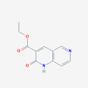 molecular formula C11H10N2O3 B8146981 Ethyl 2-oxo-1,2-dihydro-1,6-naphthyridine-3-carboxylate CAS No. 52816-56-5